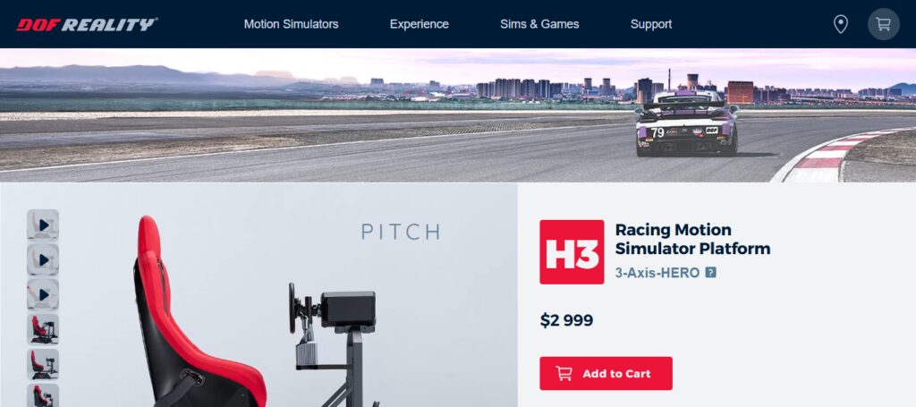 DOF Reality H3 Motion Simulator