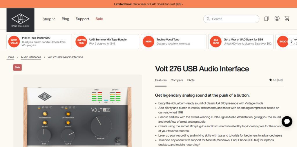 Universal Audio Volt 276