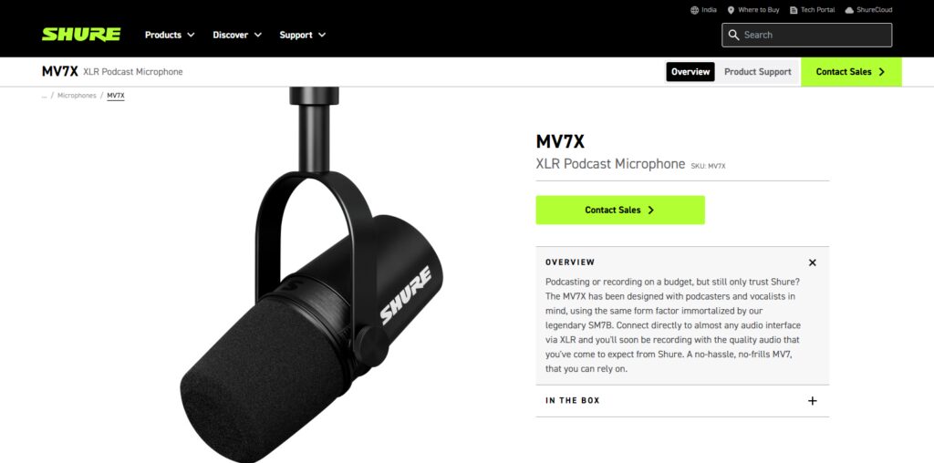 Shure MV7X