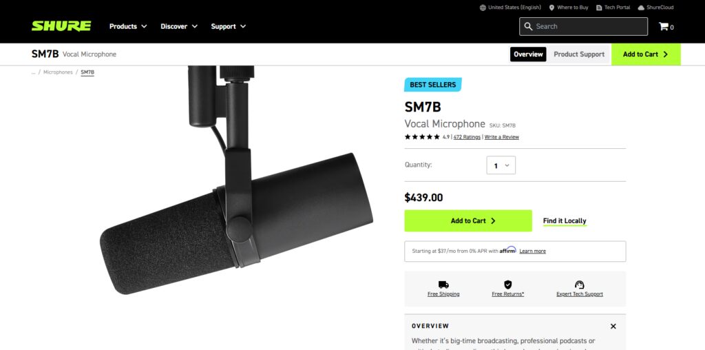 Shure SM7B