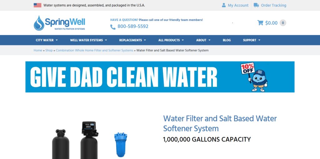 10 Best Smart Whole-House Water Filtration Systems 2 SpringWell CF1 Whole House Filter