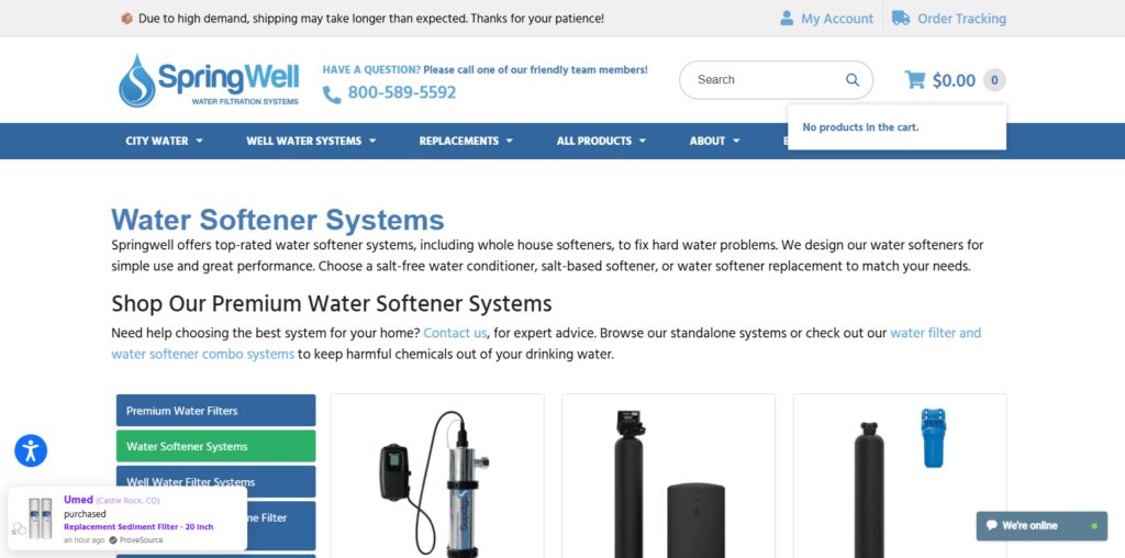 10 Best Smart Whole-House Water Filtration Systems 3 SpringWell WSSS Salt-Based Water Softener System