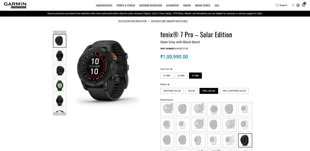 10 Best GPS Smartwatches with Offline Topo Maps 2 Garmin Fenix 7