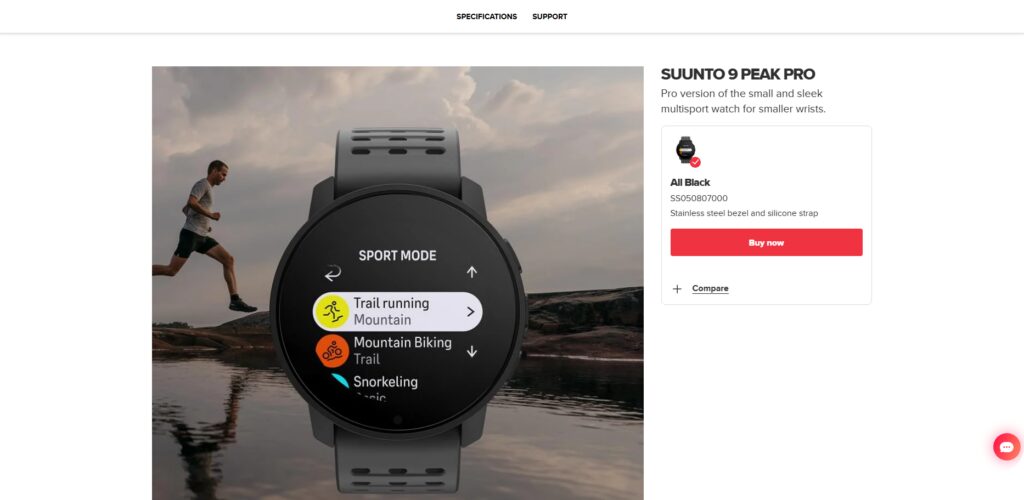 10 Best GPS Smartwatches with Offline Topo Maps 7 Suunto 9 Peak Pro