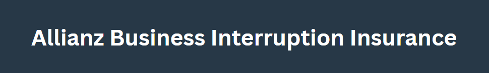 Allianz Business Interruption Insurance