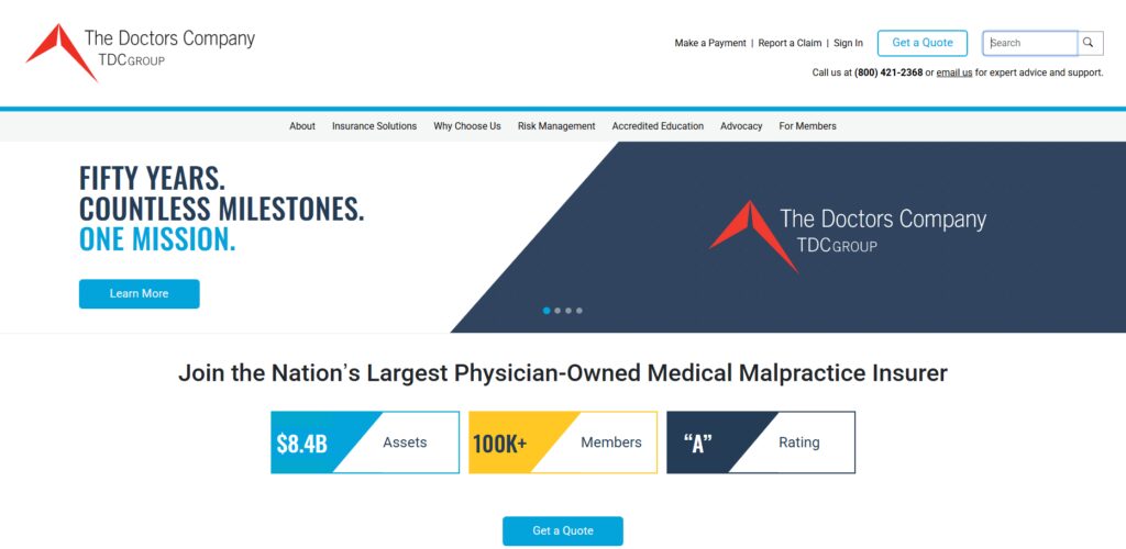 10 Best Telemedicine Liability Insurance Providers for Independent Doctors 2 The Doctors Company