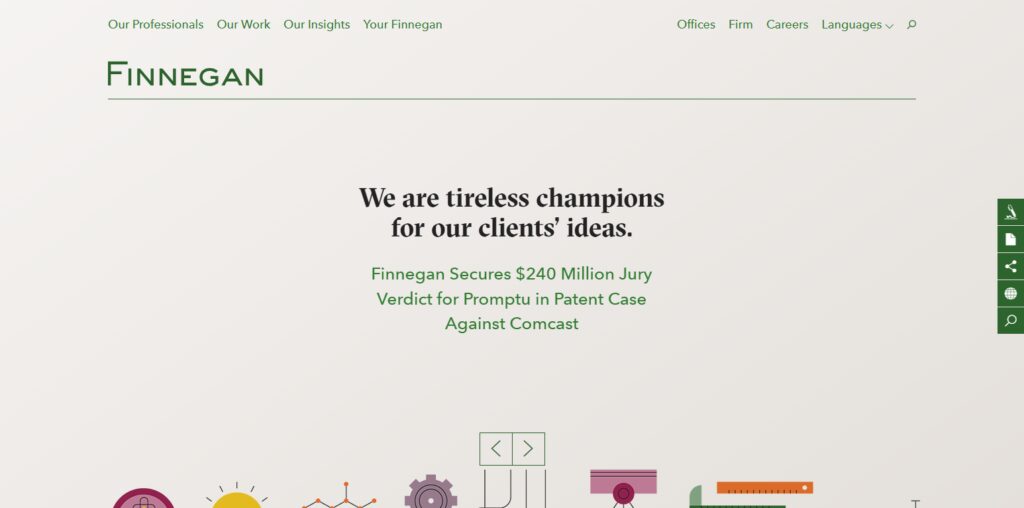 10 Best Intellectual Property Law Firms for International Tech Patents 3 Finnegan, Henderson, Farabow, Garrett & Dunner LLP