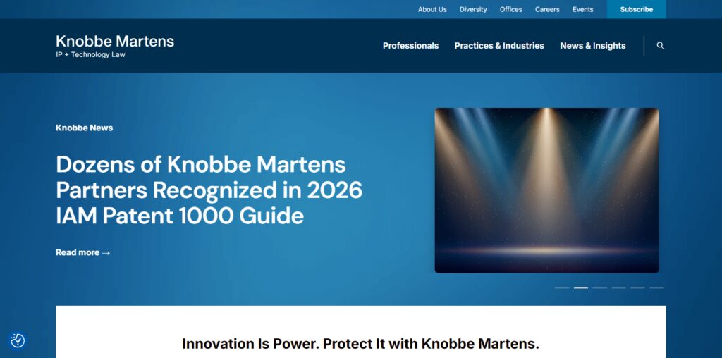 10 Best Intellectual Property Law Firms for International Tech Patents 8 Knobbe Martens