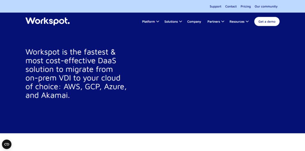 10 Best Cloud-Based Virtual Desktop Infrastructure (VDI) for Financial Analysts 10 Workspot Cloud PCs