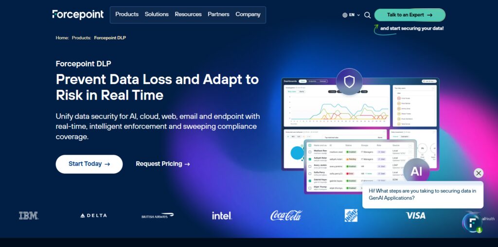 10 Best Data Loss Prevention (DLP) Softwares for Remote Trading Desks 4 Forcepoint DLP
