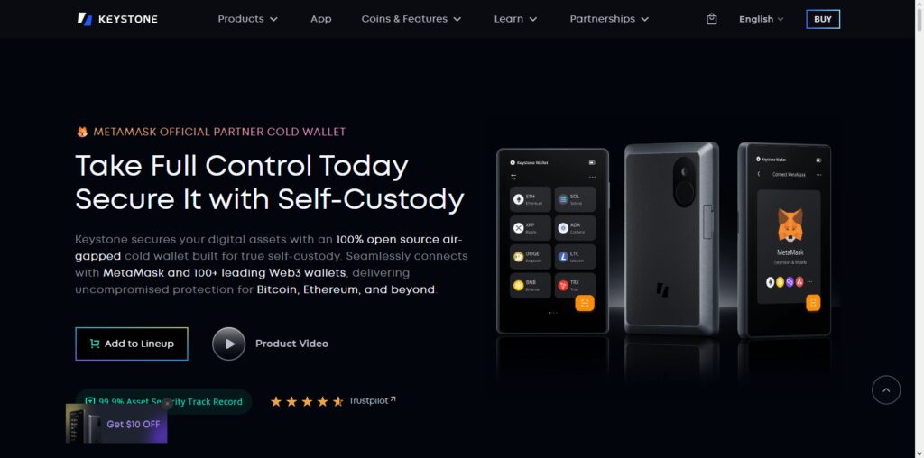 10 Best Crypto Hardware Wallets for Air-Gapped Security 3 Keystone Pro