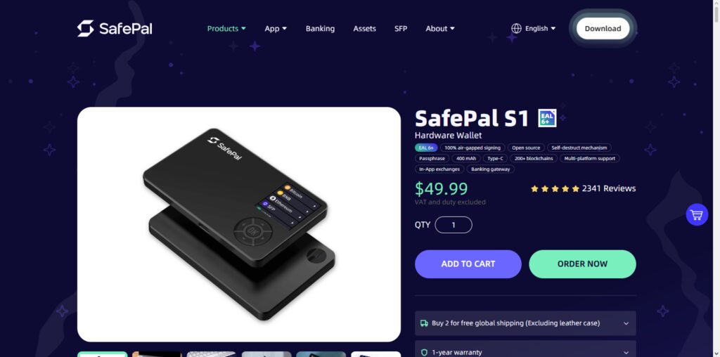 10 Best Crypto Hardware Wallets for Air-Gapped Security 4 SafePal S1