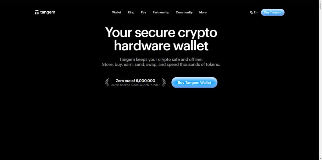 10 Best Crypto Hardware Wallets for Air-Gapped Security 9 Tangem Card