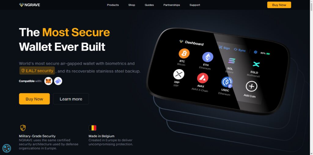 10 Best Crypto Hardware Wallets for Air-Gapped Security 11 Ngrave ZERO