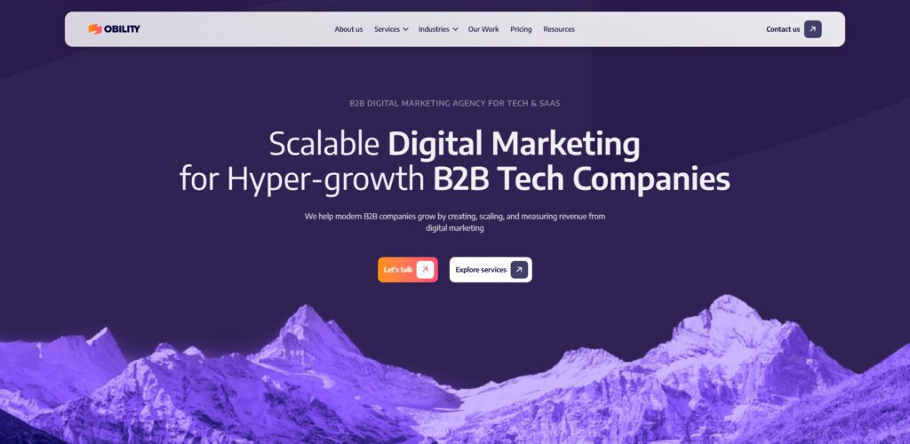 10 Best B2B SaaS GEO & AEO Agencies in India 9 Obility B2B