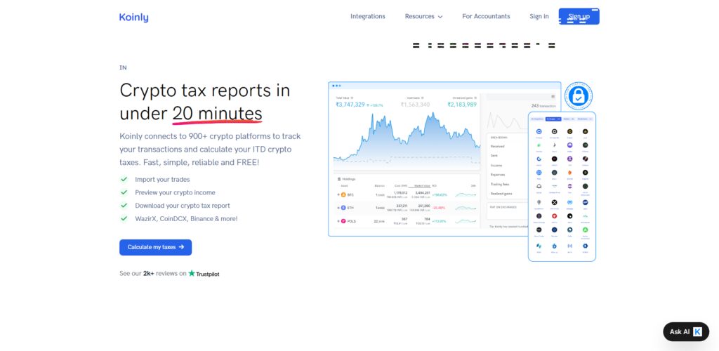 10 Best Automated On-Chain Crypto Accounting Softwares for Web3 VCs 7 Koinly