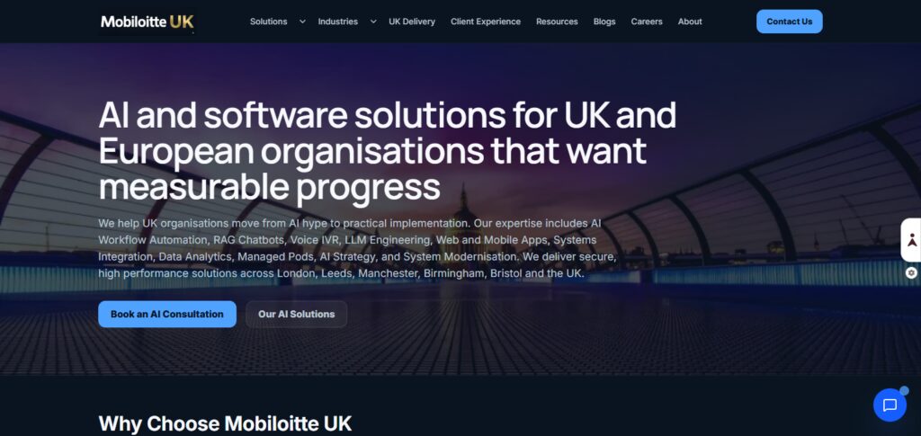 10 Best UK Technical Agencies Implementing GDPR-Compliant AI 11 Mobiloitte UK