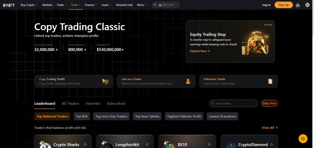 10 Best Automated Copy Trading Apps with Low Slippage for Beginners 4 Bybit Copy Trading