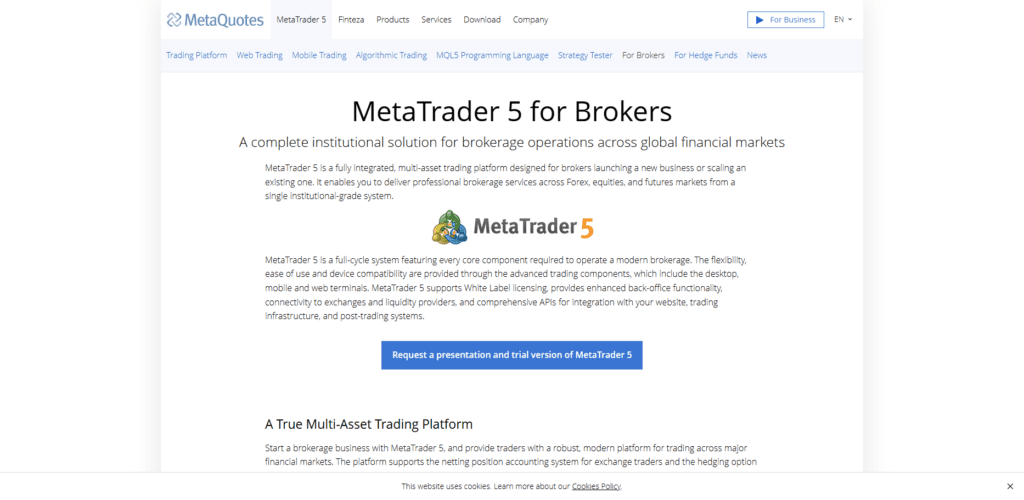 MetaTrader 4/5 (White Label by MetaQuotes)