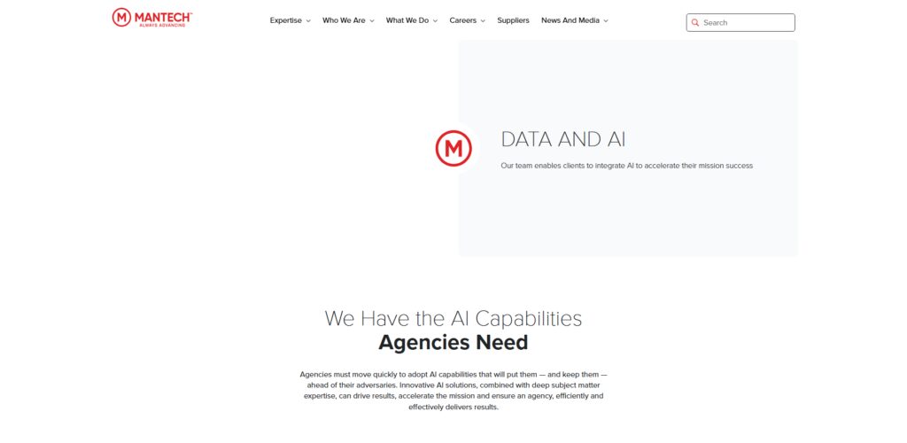 Top 11 DC ChatGPT Governance & Compliance Agencies 11 ManTech AI Governance