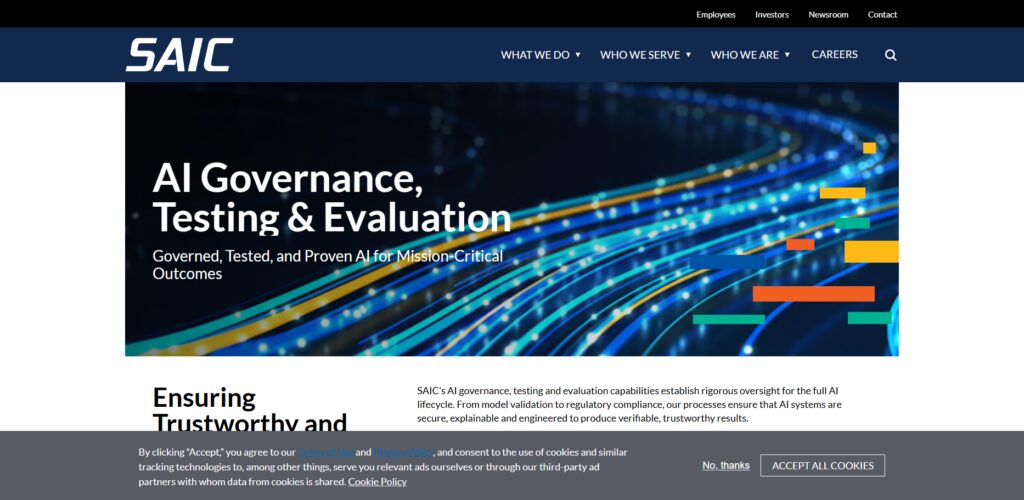 Top 11 DC ChatGPT Governance & Compliance Agencies 9 SAIC AI Governance Division