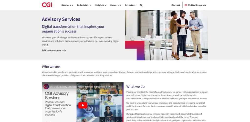 11 Best UK Mid-Market Tech Advisors for ChatGPT ROI Audits 11 CGI UK Advisory