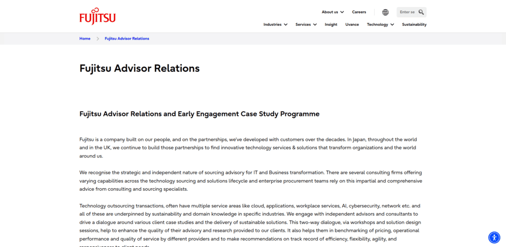 11 Best UK Mid-Market Tech Advisors for ChatGPT ROI Audits 10 Fujitsu UK Advisory Services