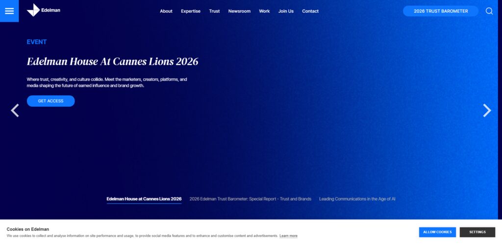 10 Top AEO Agencies in New York for Financial Services 2026 6 Edelman
