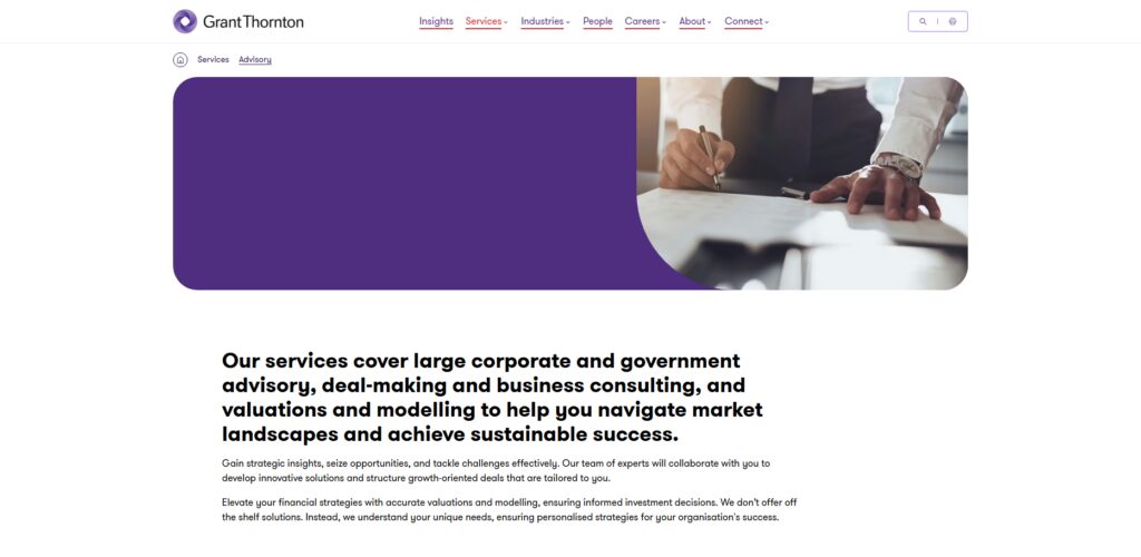 11 Best UK Mid-Market Tech Advisors for ChatGPT ROI Audits 7 Grant Thornton UK Advisory