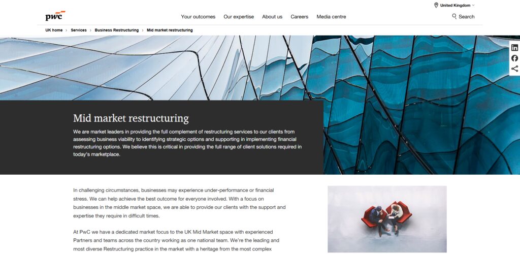 11 Best UK Mid-Market Tech Advisors for ChatGPT ROI Audits 2 PwC UK Mid‑Market Advisory