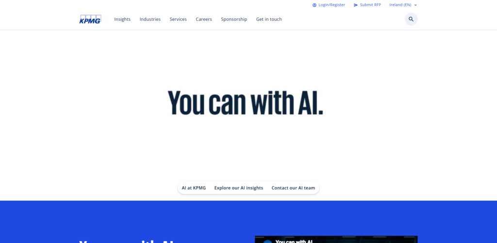 Top 11 Irish AI Consultancies for Workflow Migration 6 KPMG Ireland
