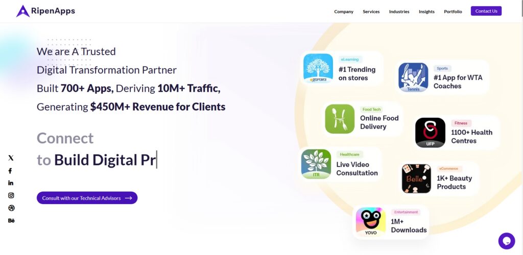 RipenApps (Bengaluru delivery presence)