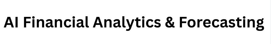 11 Best AI SaaS Startup Ideas Attracting Investors and Venture Capital Funding 7 AI Financial Analytics & Forecasting