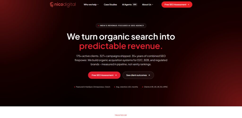 10 Best B2B SaaS GEO & AEO Agencies in India 3 Nico Digital