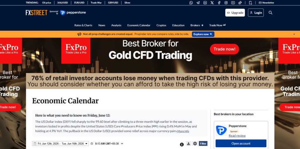 10 Best AI-Driven Economic Calendars for News Trading! 9 FXStreet Economic Calendar