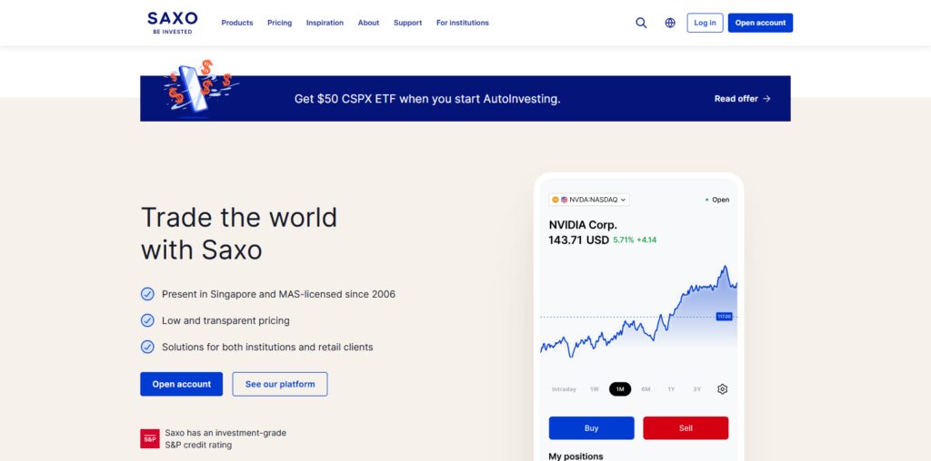  Saxo Bank – Premium Regulated Forex & Investment Broker