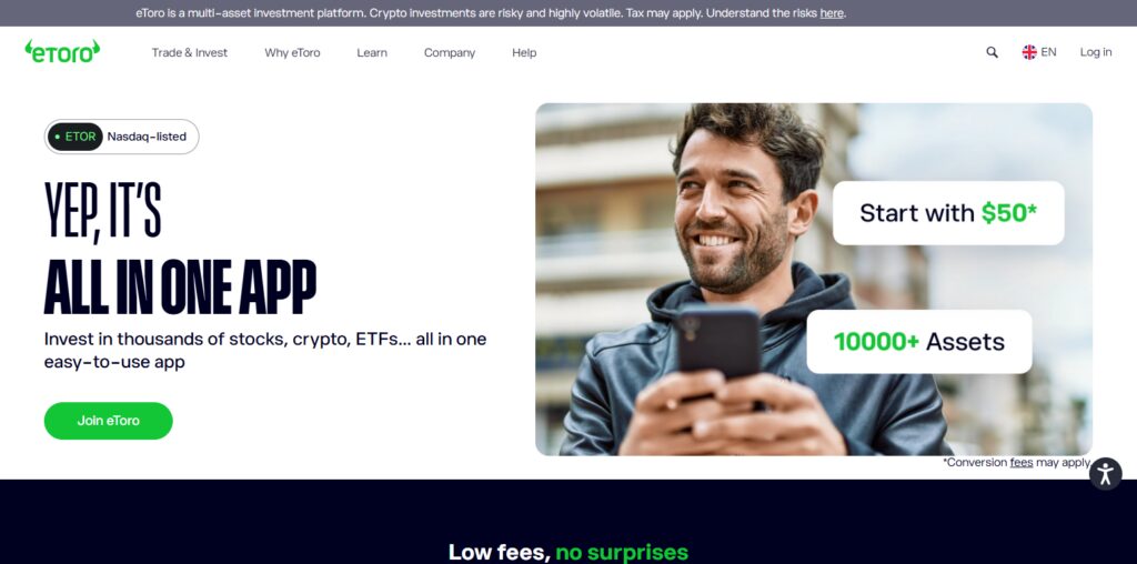 eToro – Social Trading & Multi-Asset Platform