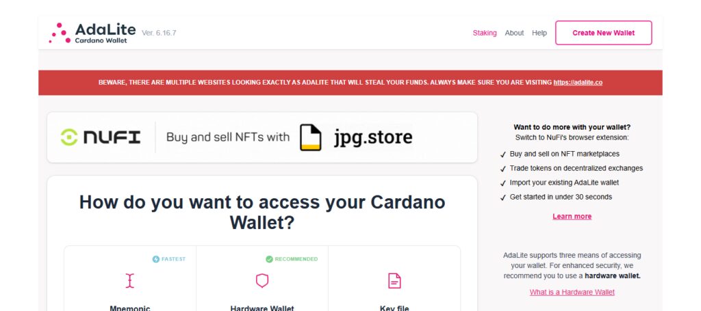 10 Best Cardano (ADA) Non-Custodial Staking Wallets 2026 11 AdaLite Wallet