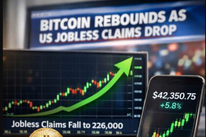Bitcoin Rebounds as US Jobless Claims Drop to 226K