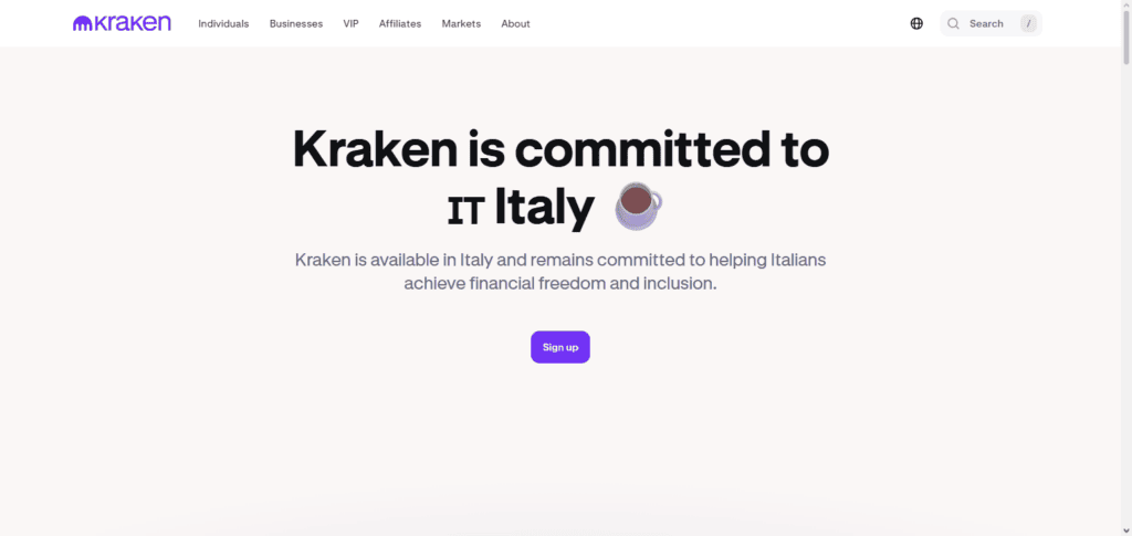 Kraken Italy