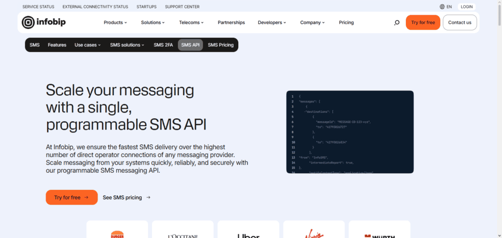 Infobip SMS API