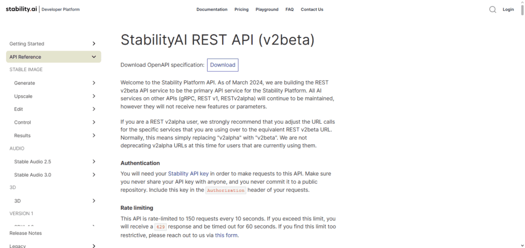 Stability AI API