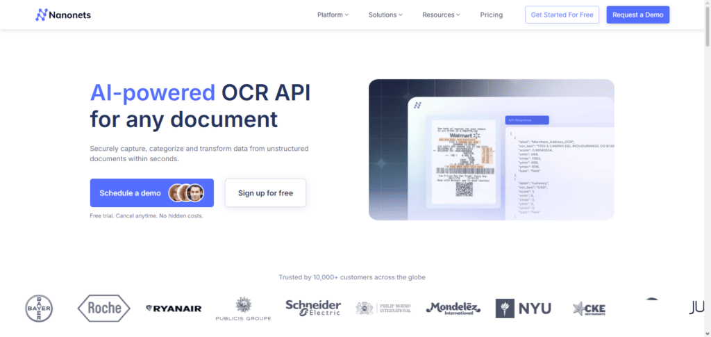 Nanonets OCR API