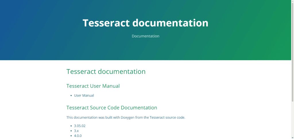Tesseract OCR API