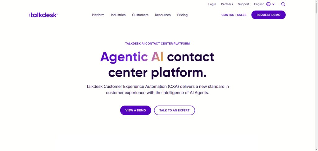 10 Best AI Voice Agents for Customer Support Teams 2026 5 Talkdesk AI Agent