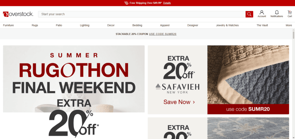 10 E-Commerce Platforms Using Crypto Cashback for Retention 9 Overstock