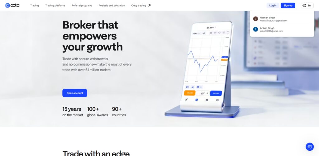 10 Best Exness Alternatives for Forex Traders In 2026 10 Octa