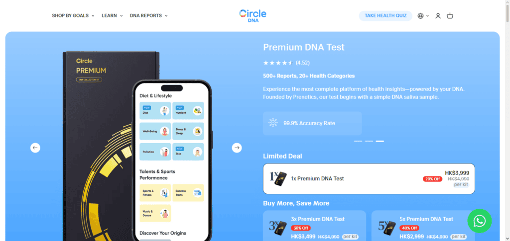 10 Best At-Home Biomarker & DNA Testing Kits for Nutrition 10 CircleDNA Premium DNA Test
